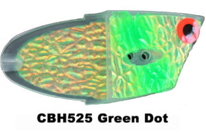 CBH525 Cutbait Head Green Dot