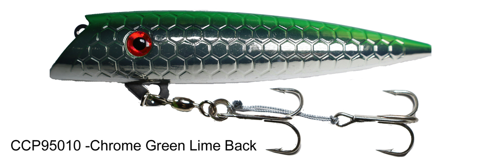 CCP95010 -Chrome Green Lime Back - Dreamweaver Lures