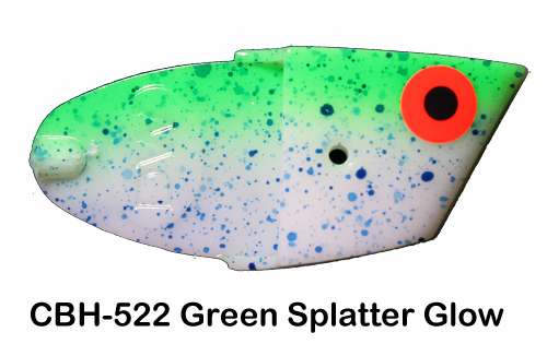 CBH522 Cutbait Head Green Splatt