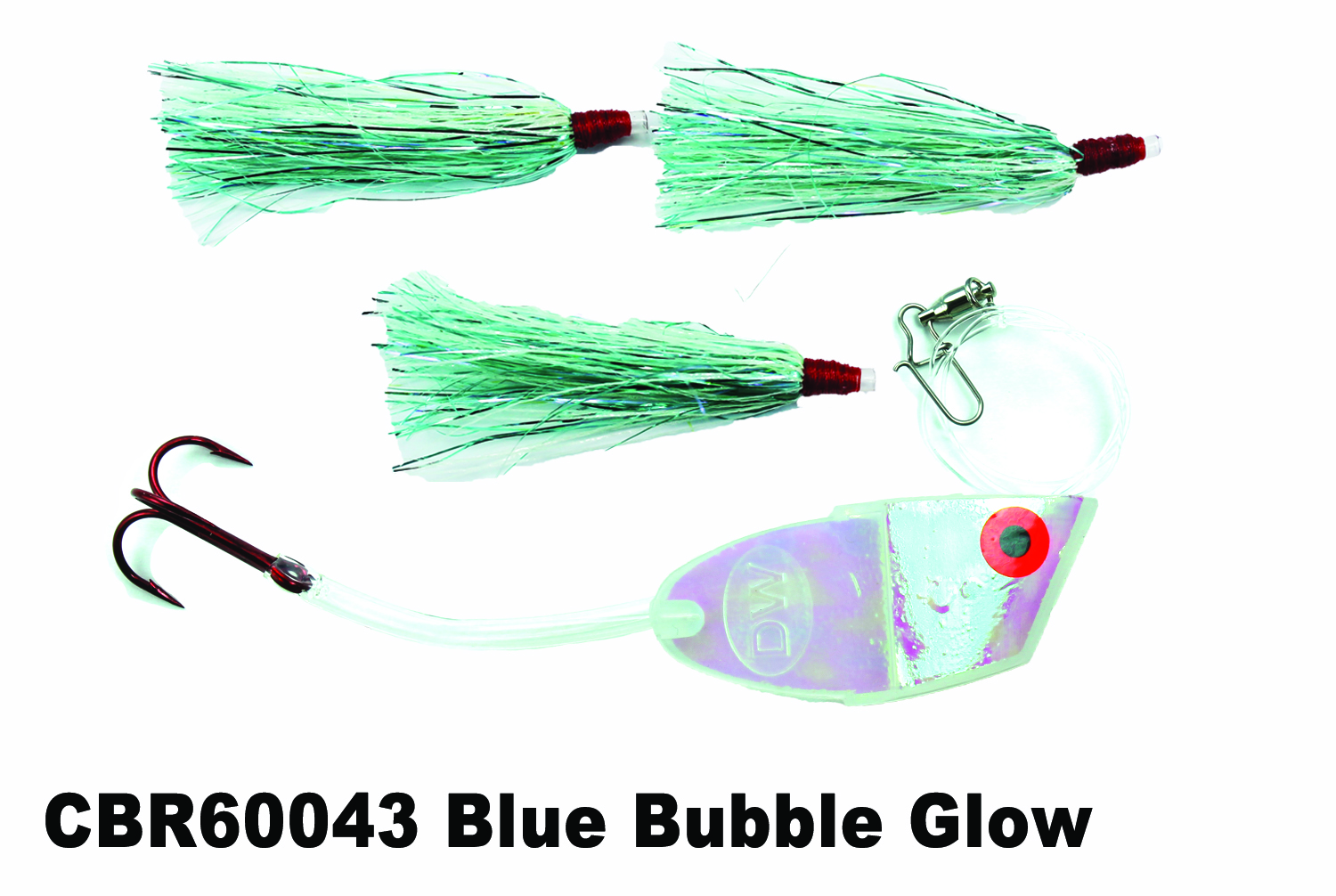 CBR60043 Cut Bait Rig Blue Bubbl - Dreamweaver Lures