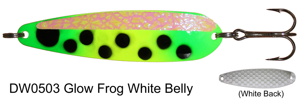 DW 0503 Glow Frog White Belly - Dreamweaver Lures