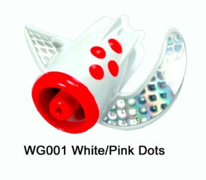 WG001 WhirlyGig White/Pink Dots