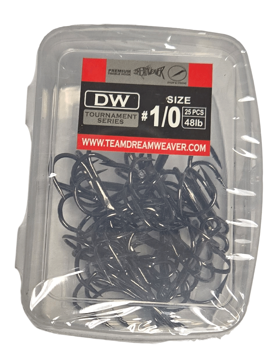 Treble hook ,Black , 1/0, 25pcs per pack