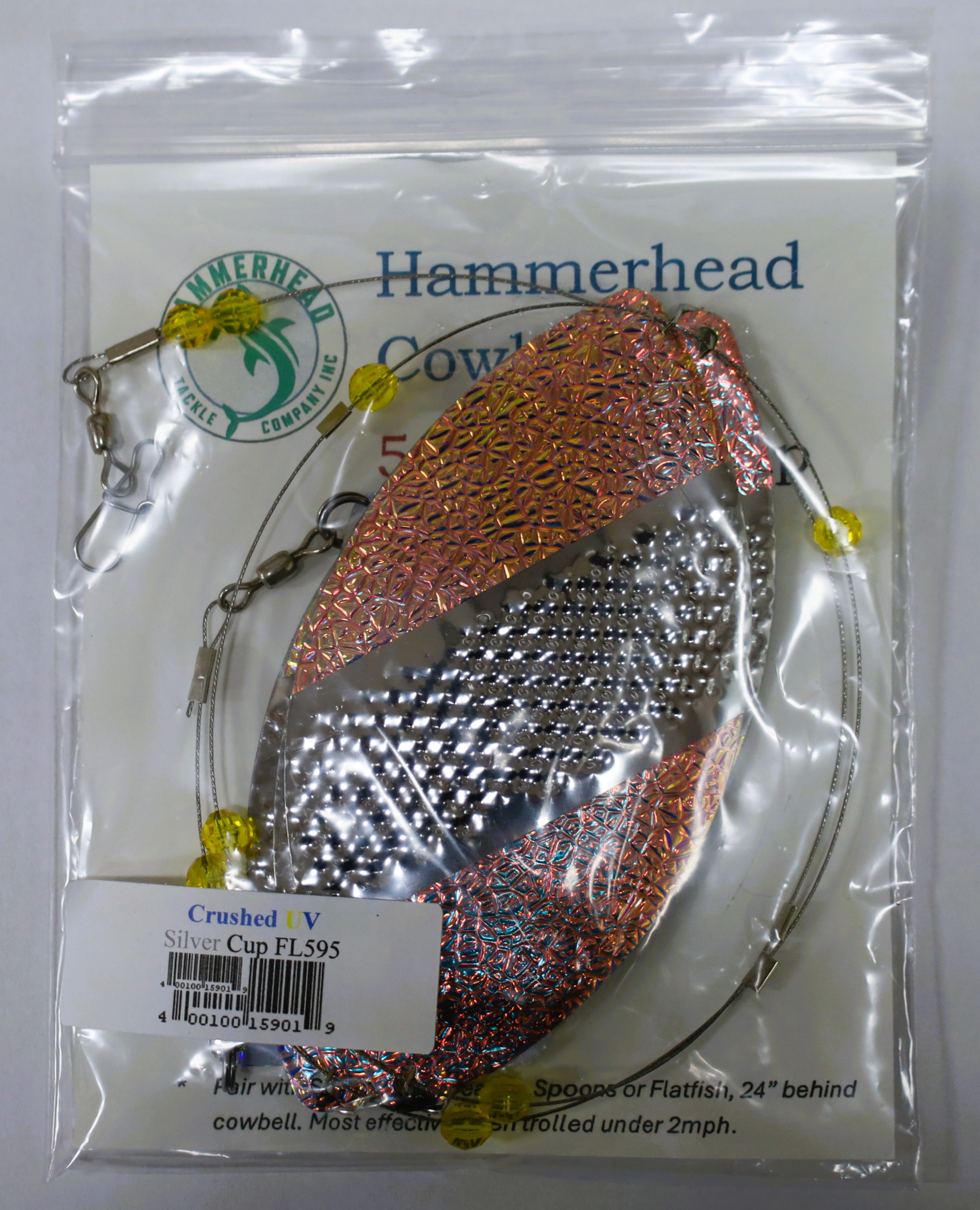 5/0 Crushed UV / Silver Back