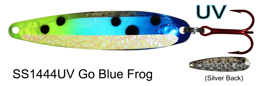 SS1444 UV Go Blue Frog - Dreamweaver Lures