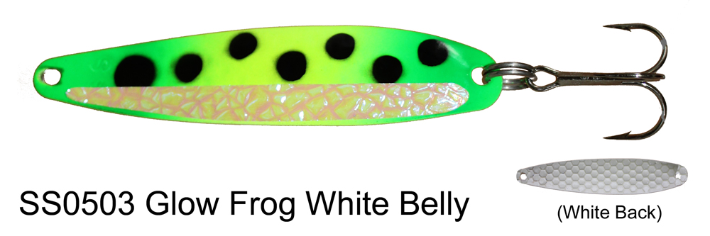 Super Slim SS503 Glow Frog White - Dreamweaver Lures